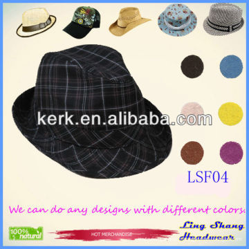 LSF04 2014 Low Price Fashion Fabric Fedora usine pour hommes usine hommes snapback chapeaux